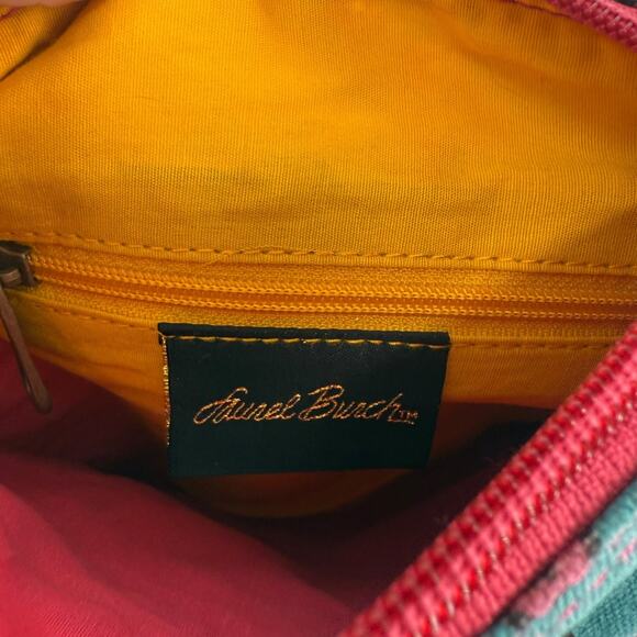 Laurel Burch Cross Body Bag NEW Cat Art To Wear Green Purse 9.5 x 12 in Cat Lady - Picture 10 of 11